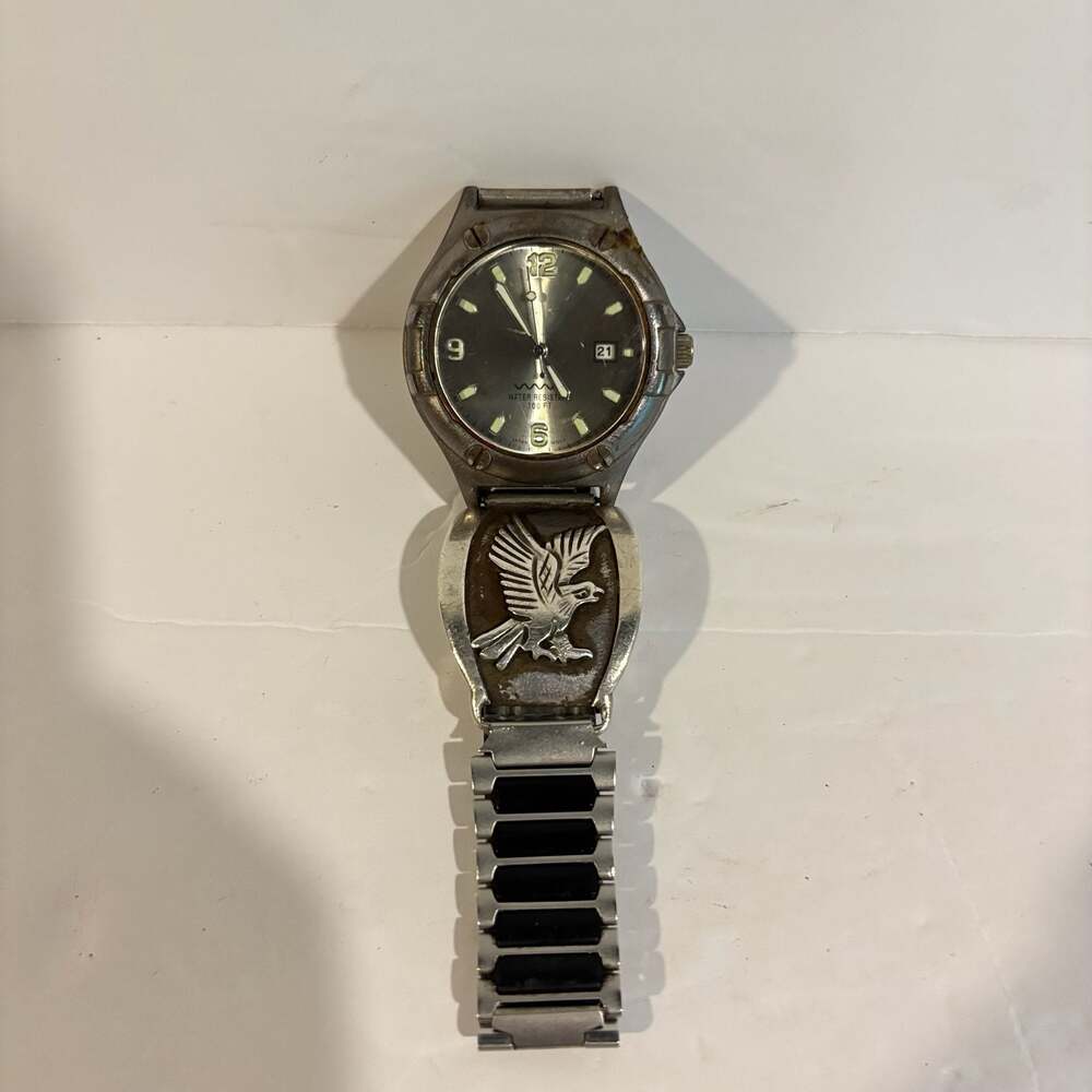 VINTAGE RELIC WET WATCH American Eagle Band Untested